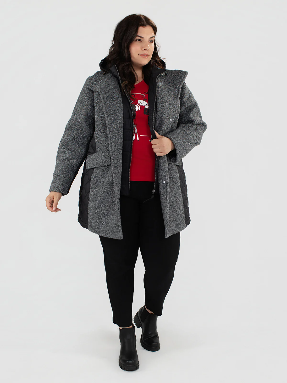 Manteau coquille mi-cuisse semi-ajusté – Image 5