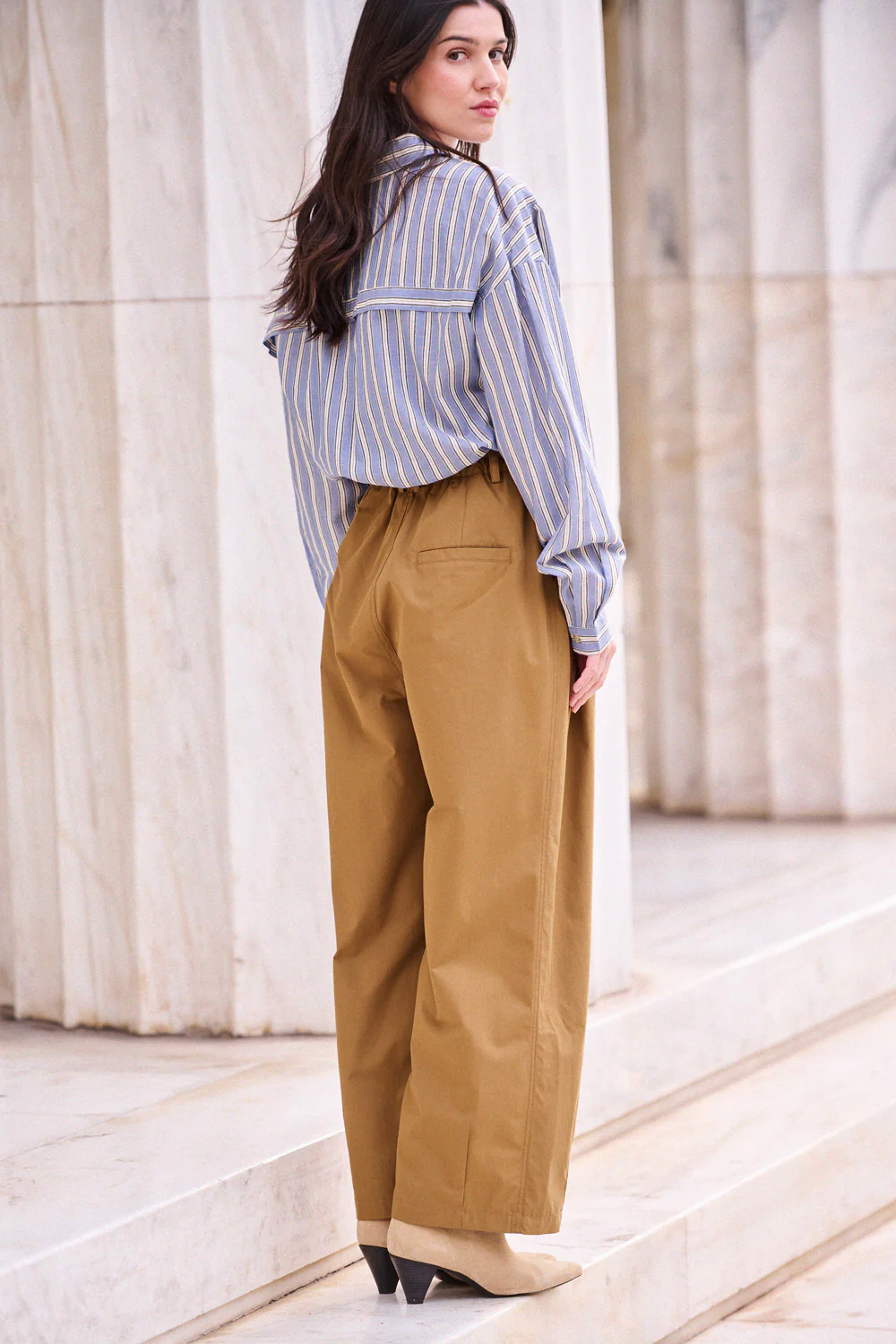 Pantalon Pharell camel – Image 3