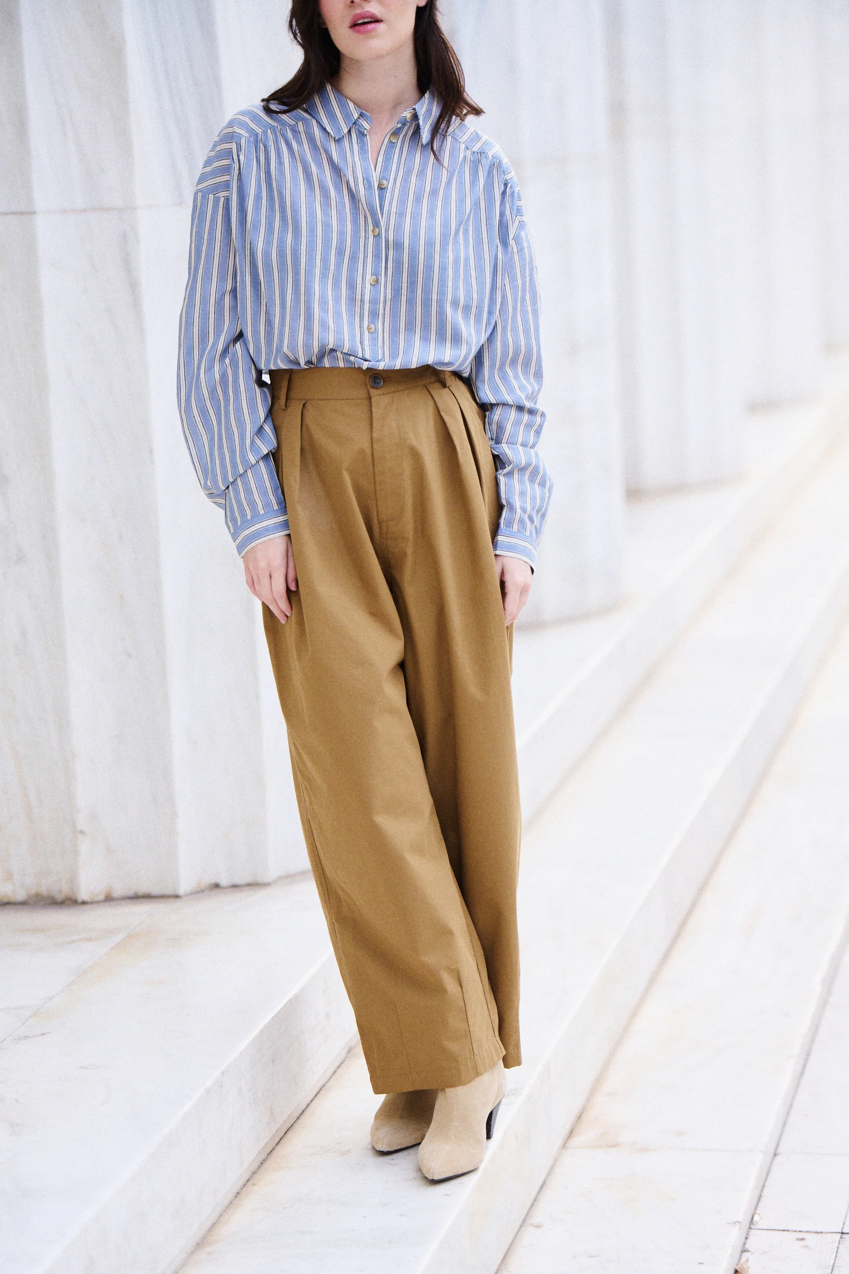 Pantalon Pharell camel – Image 2
